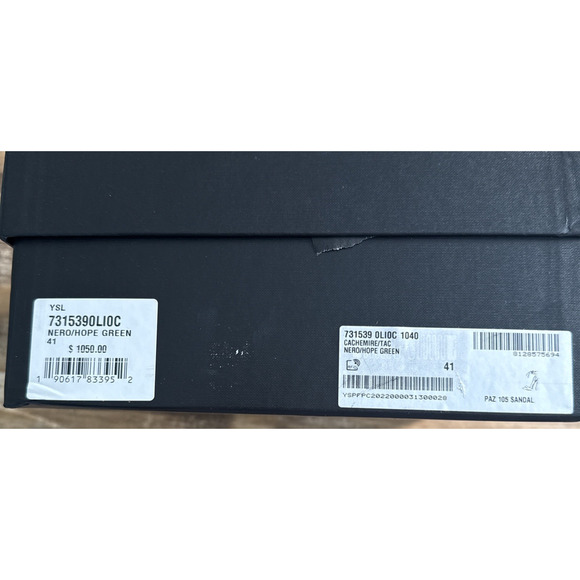 Saint Laurent Paris Women's Paz 105 Ankle Tie High Heel Sandals Size EU 41 - Picture 4 of 9